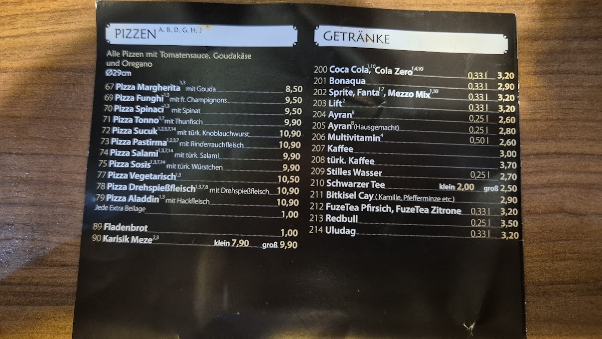 Menu Aladdin Ocakbası Restaurant Duisburg-3