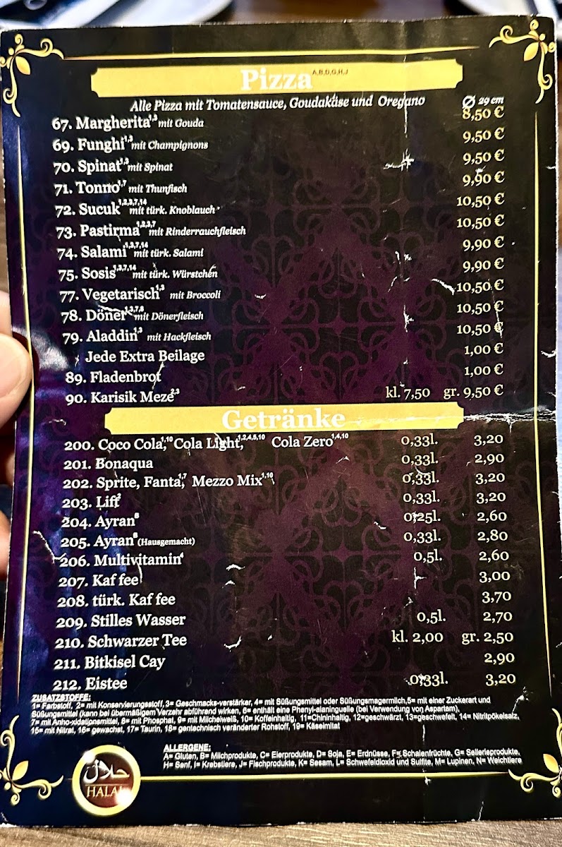 Menu Aladdin Ocakbası Restaurant Duisburg-4